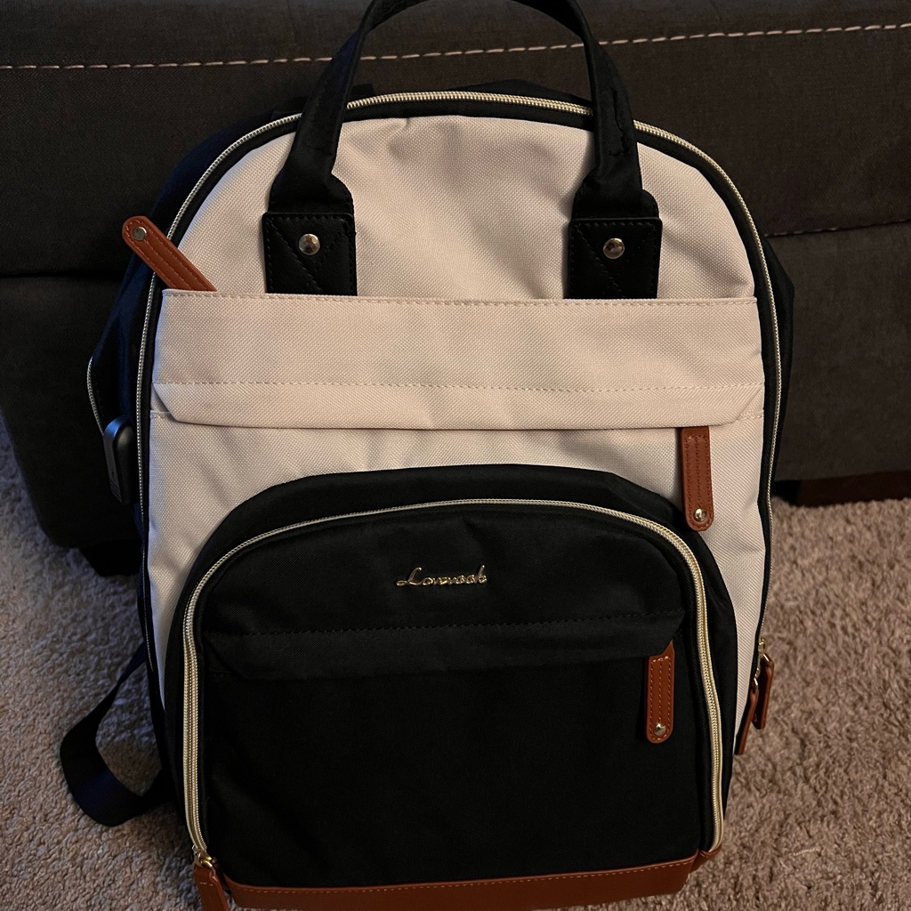 Black And Cream Backpack